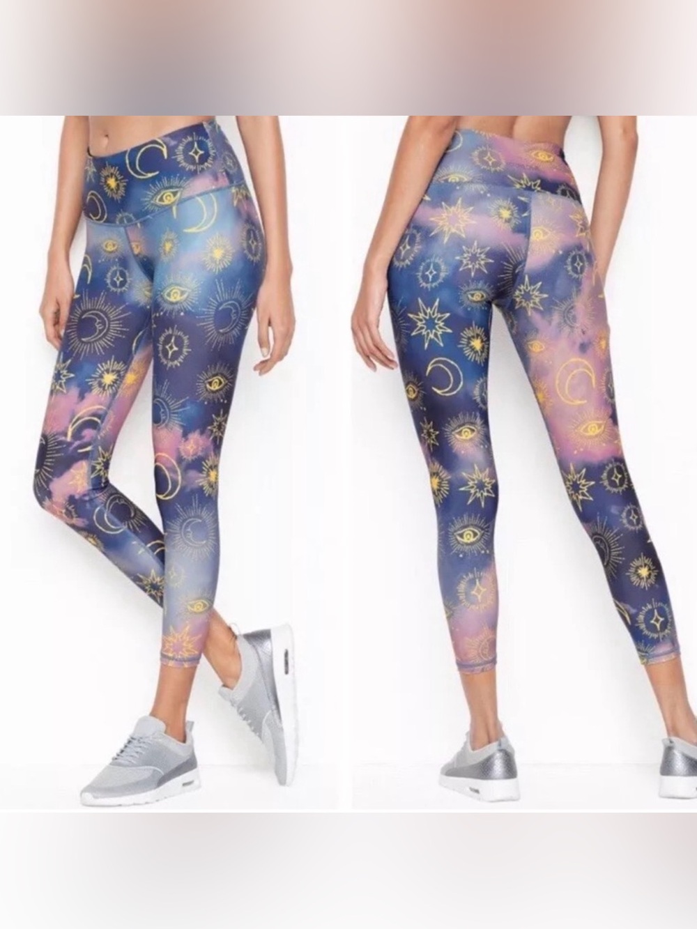 Victoria’s Sport Celestial Print Leggings Blue & Purple Size Small